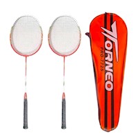 RAQUETAS BÁDMINTON ALUMINIO 2PCS PRO-7725 TORNEO